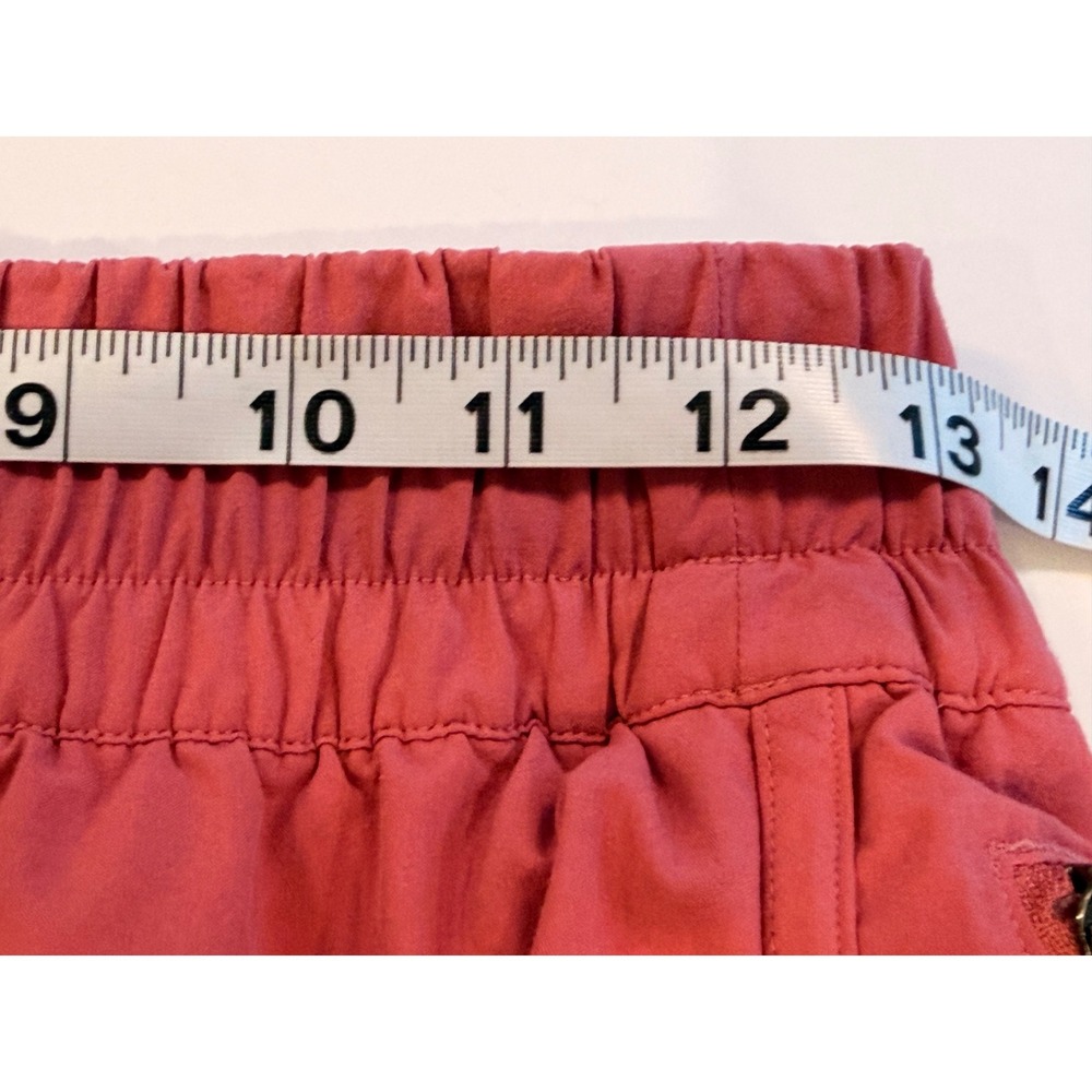 Lululemon Hotty Hot Running Shorts Womens 8 Coral Pink Lined Zip Pocket - Picture 3 of 11